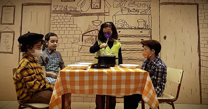 Contos na cociña - Uriel, Carmen, Calíope, Iker, Colexio San Jorge