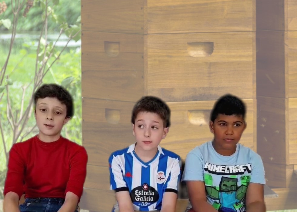 Luís, Josué e Hugo, CEIP Plurilingüe Santo Estevo de Parga