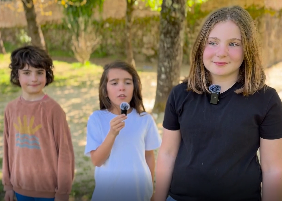 Sara, Martiño e Cibrán,  CEIP Ortigueira