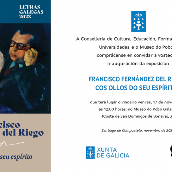 Convite exposición Letras Galegas MPG