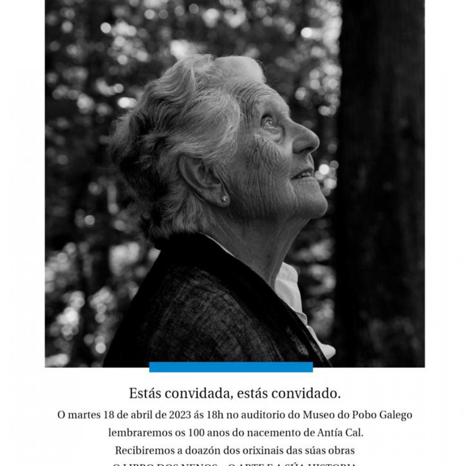 Convite 100 anos Antía Cal