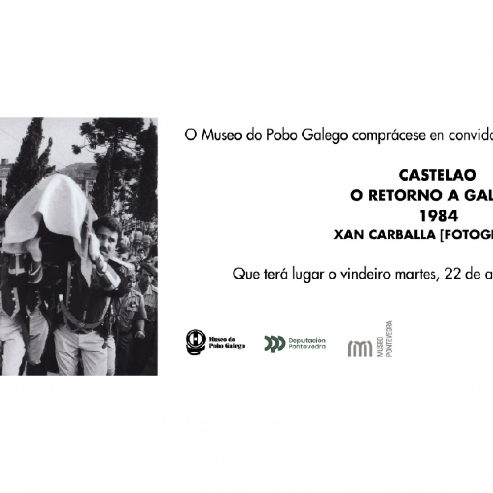 Castelao: o retorno a Galicia, 1984. Xan Carballa