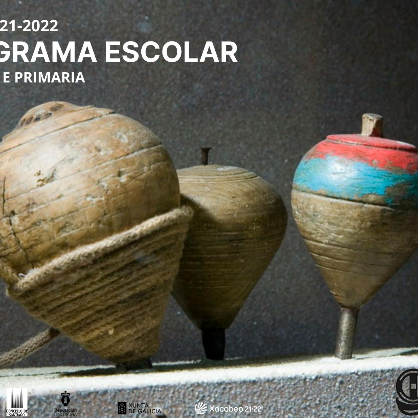 Cartel Programa escolar para Infantil e Primaria. Curso 2021 - 2022