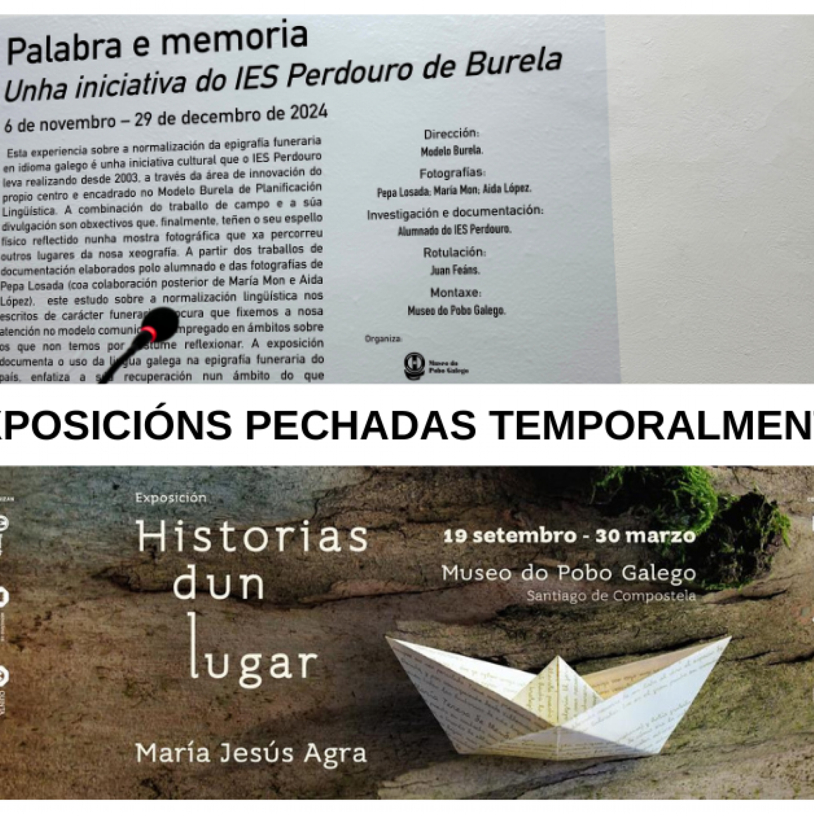 Peche temporal exposicións